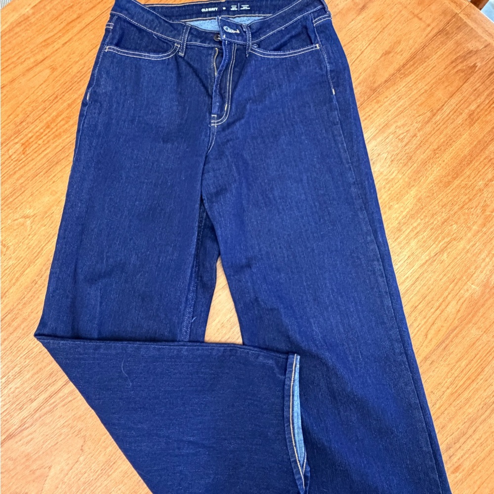 Old Navy Dark Blue Women's Straight Leg Jeans